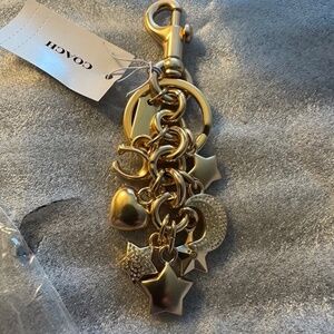 Coach Moon and Stars Bag Charm - Brass CDB59